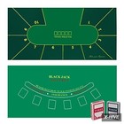 Poker Table Topper Dual-sided Felt Set With Blackjack And Texas Holdem Layouts