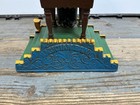Usa Made Vintage Cast Iron Mechanical Magician Coin Bank  possibly John Wright