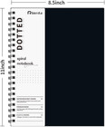 Dotted Journal Spiral Notebook 8 5  X 11 -4 Pack Dot Grid Notebook Hardcover Not