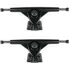 Longboard 181mm Reverse Kingpin Black Trucks 76mm Aqua Wheels With Bearings   Ha