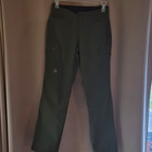 Eddie Bauer Fleece Lined Women s Green Cargo Pants Straight Leg Mid Rise Sz 0p