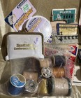 Vtg Sewing Notions Snaps Fasteners  Needles Thread Singer Attachments  Bobbins