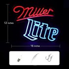 Miller Lite Neon Sign Light Lamp Beer Bar Decor Wall Led Man Cave Miller Lite