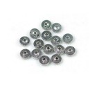 20 Antique Silver Pewter Disc Spacer Rondelle Beads 8mm
