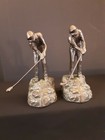 Paloma Collection Cast Metal Golfer Bookends With Patina