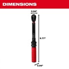 Milwaukee 48-22-9200 1 4  Drive Click Torque Wrench 40-200 In-lb Adjustable Tool