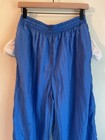 Parachute Pants Rare 1980   s 90   s Fashion Leisure Costume Blue Nylon Sz L