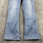 Abercrombie Kids Low Rise Boot Jeans Youth 13 14 Short Blue Adjustable Low Rise