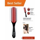 9 Row Detangling Hair Brush Ergonomic Styling For Curly Wet Dry Hair