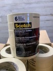 Case Of 24 Scotch Contractor Grade Masking Tape  0 94 Inches By 60 1 Yards