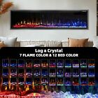 Upgrade 72   Electric Fireplace Wall Mounted Recessed Ultra Thin Place Heater