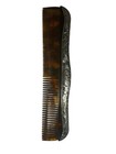 Sterling Silver Art Nouveau Filigree Vanity Comb Tortoise Celluloid 7 5   