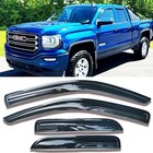 Window Visors Rain Guards Side Wind Deflectors For 2014-2018 Chevy gmc Extended