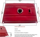 Universal 5 Gallon Generator Gas Fuel Tank  Compatible With Honda Ec2500 