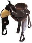 Western Cordura Trail Barrel Horse Wide Full Qh Bars Saddle Brown 4988-89rnd