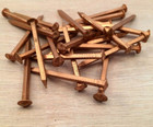 Copper Nails 50 Pcs For Slating   Roofing - Solid Copper Nail 2 5cm Height