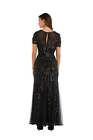 R m Richards Womens Evening Gown     Embellished Pleated Gown