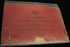 Post Vintage Transparent  Semicircular Protractor 1535 L  The Frederick Post Co 