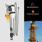 2200 Lbs Electric Chain Hoist Double Chains Hoist Crane 20ft Chain 110v 2 5m min