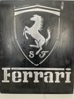 Ferrari Vintage Style Cast Metal Sign     Handmade Garage Wall Art Plaque