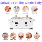 1l Double Pot Wax Warmer Hair Removal Kit For Women Men Painless At Home Waxing