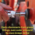 Locknlube Grease Gun Coupler  Locks On  Doesn t Leak  Rated Over 10 000 Psi