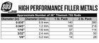 Erti-1 Titanium Tig Welding Rod - Grade 1 - 36  -  select Diameter And Quantity 