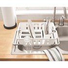 Expandable Dish Drying Rack W  Utensil Holder Kitchen Countertop Sink Storage Us