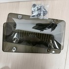 2 Pack     Smoke Tinted License Plate Cover Shield Us Standard Tag Protector      