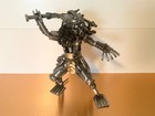 Metal Ufo Space Alien Predator Action Figure With Sword Anthropomorphic Figurine