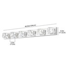 Modern Led 41   Vanity 6 Light Crystal Chrome Bathroom Mirror Wall Lamp Fixture