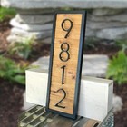 5 In Black Floating House Number  Mailbox Address Number  Metal Modern Outdoor