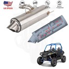 For Polaris Rzr 800 2008-2014 Exhaust System Mid Link Pipe Slip On Muffler Tips