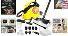 Versatile Steam Cleaner For Carpet  Grout   More - Child Safety Lock  248  f Heat