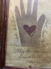 Rare Victorian Valentine Hand Inside Of Heart Circa 1800 s Collectable Antique