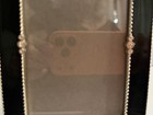 Vintage Elegant Green Enamel Picture Photo Frame With Jeweled Accents 3 5 X 5 5 