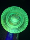 Vintage Hemingray 42 Glass Insulator Custom Uv Blacklight Reactive Neon Green