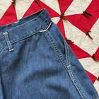 Vintage 1950s 60s Women   s Denim Skort As Is Worn Flaws Shorts