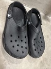 Crocs Crocband Clogs  Unisex Black Slip-on Slingback Comfort - Men 7 women 9