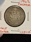 1963 Canada 50 Cents Canadian Silver Half Dollar    1125115    50c