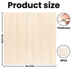 6 Pack Basswood Sheets 12x12x1 16in Unfinished For Laser Cutting Crafts Models 