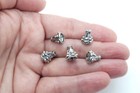 Pewter Bali Style Bead Caps cone Ends Fits 8-10mm For Jewelry Making 10x8mm