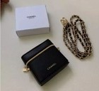 New Pouch Lip Case Mirror Pouch Black 9  9  2 5cm Fast Shipping