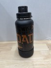 Hydrapeak    dad    32oz Insulated Sport Water Bottle Black W  Boot Father   s Day