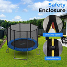 Trampoline Outdoor 8ft 10ft 12ft 14ft With Enclosure Net  Ladder And Anti-rust C