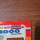 1984 Igt Jokers Wild Slot Machine Paytable Glass Insert - 2000 Coins