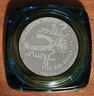 Vintage Silver Spur Casino Bar Cafe Ashtray Carson City Nv Glass Blue Green
