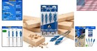 Versatile 4-piece Wood Auger Set  Quick Change Hex Shank   Self-feeding Design