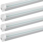 T8 Integrated Led Shop Light Fixture 5000k 2ft 4ft 6ft 8ft Led Tube Light Bulbs
