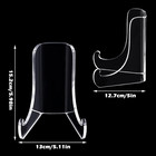 2 Pieces Acrylic Plate Stands Clear Acrylic Easels Display Stands With Deep Supp